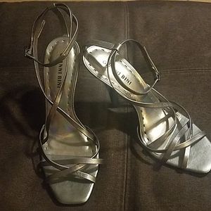 Silver GIANNI BINI Strappy high heels
